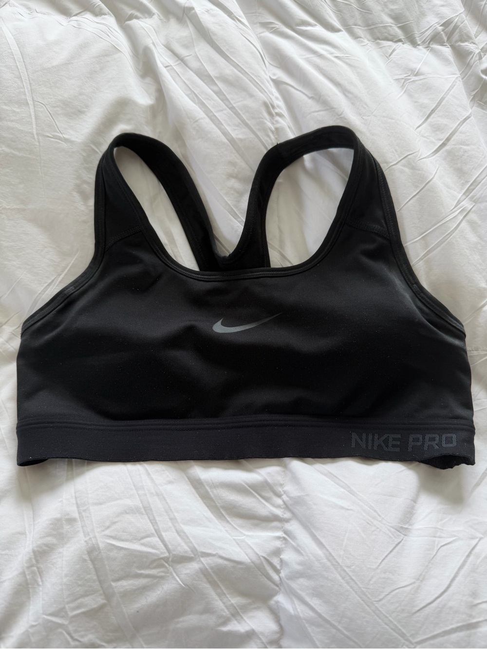 Nike Black Pro Dri-FIT Sports Bra with Racerback